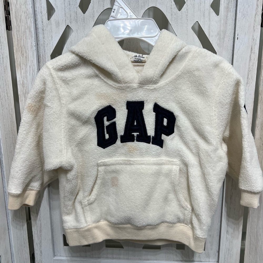 Vintage Y2K Baby GAP Kids Cream Hoodie
